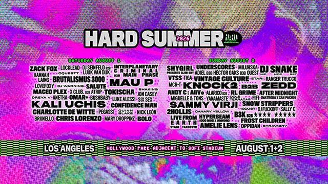 HARD Summer 2026 Returns to Los Angeles with Knock2 B2B Zedd and Massive Techno Expansion